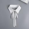 Women Bowknots Detachable Collar Lapel Shirt Fake Collar Blouse Neckwear Decorative Female Sweater False Collar Accessory