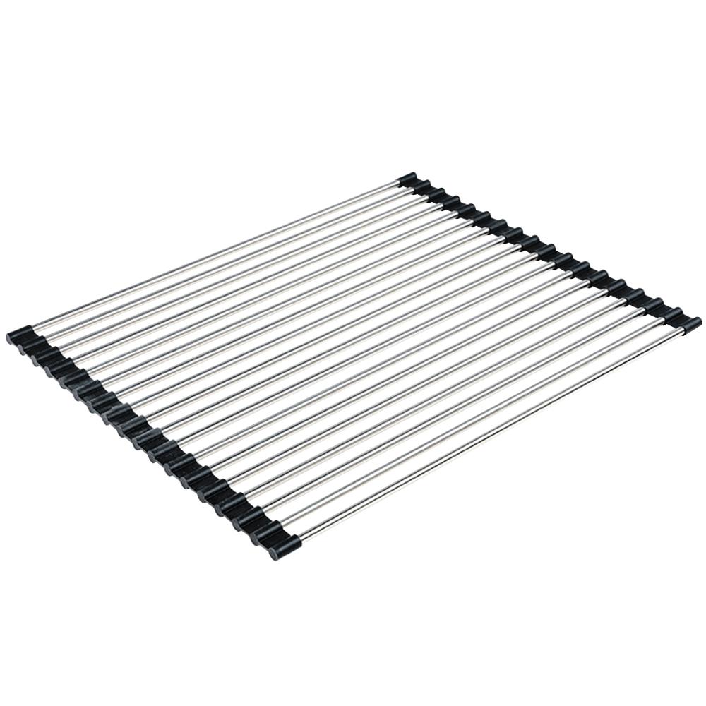 Foldable Dish Drainer Roll Up Dish Drying Rack Dish Drainer Shelf Organizer Tableware Plate Storage Rack Kitchen Accessories