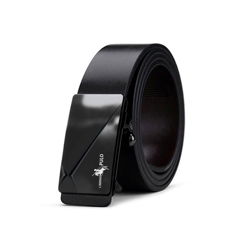 Ремень Paul Мужской кожаный ремень с автоматической пряжкой из чистой воловьей кожи для молодых людей Повседневный индивидуальный корейский вариант трендового брючного ремня