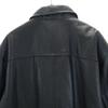 STONE MILLED Cowhide Leather coat L black Men's Used