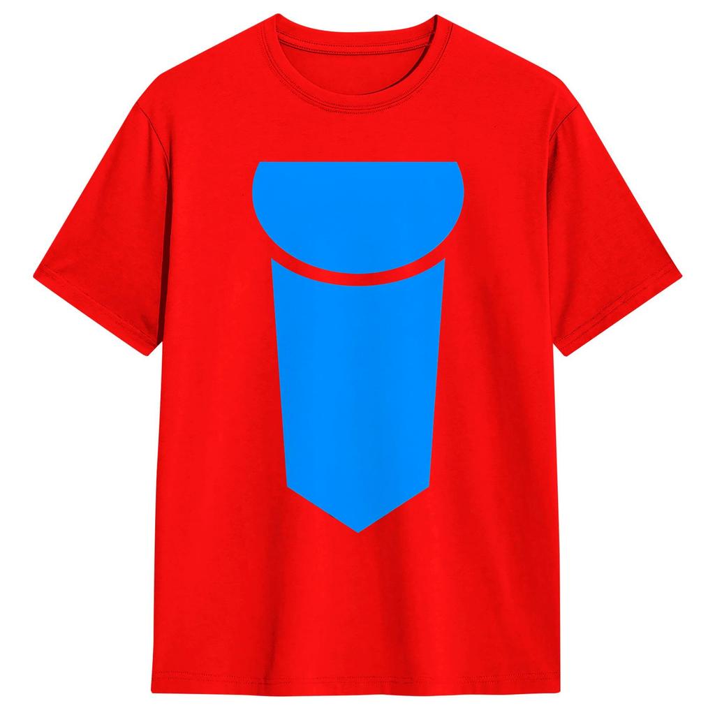 Vintage Invincible Cartoon TShirt for Unisex O Neck Cotton T Shirt Short Sleeve Tee Shirt Gift Idea Tops