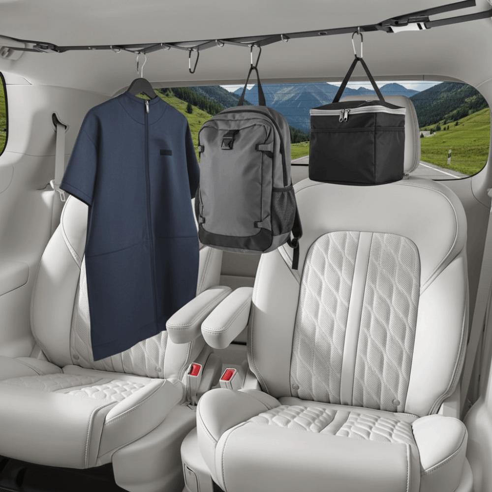 Retractable Design Portable Drying Line Portable Car Clothes Rack RV Clothesline Hanger Camping