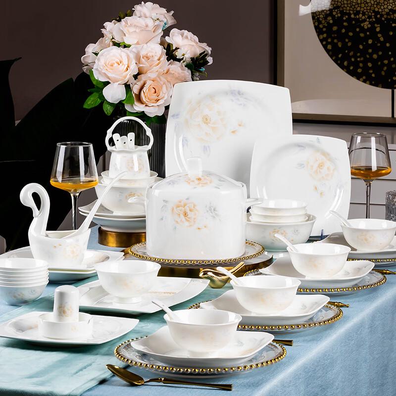 Набор столовой посуды Hao Ya Jingdezhen из керамики, 86 предметов
