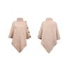 Autumn and Winter Women Solid Loose Bat Sleeve Cross Border Cloak Cardigan Knitwear O-Neck Sweater