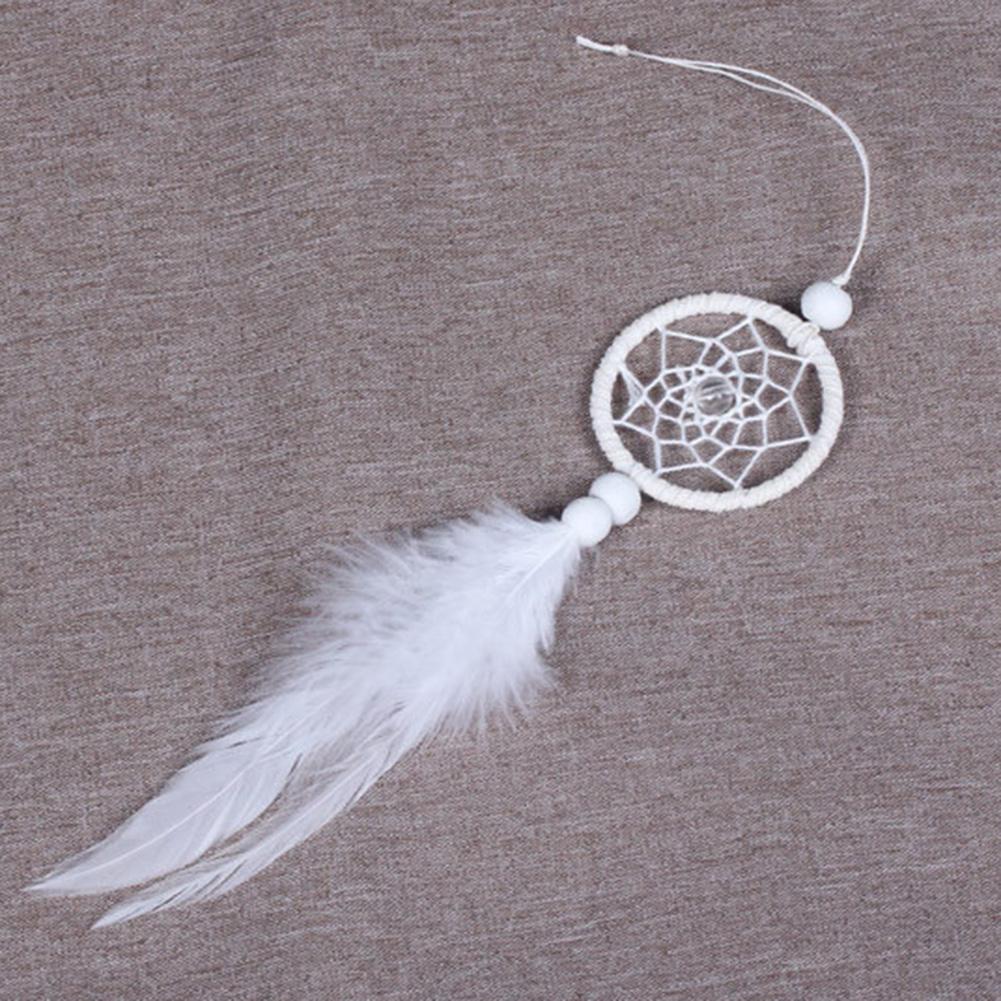 32 Types Dream Catcher Car Mini Pure White Feather Wind Chimes Wall Hanging Decor Handmade Catcher Feather Pendant Decoration