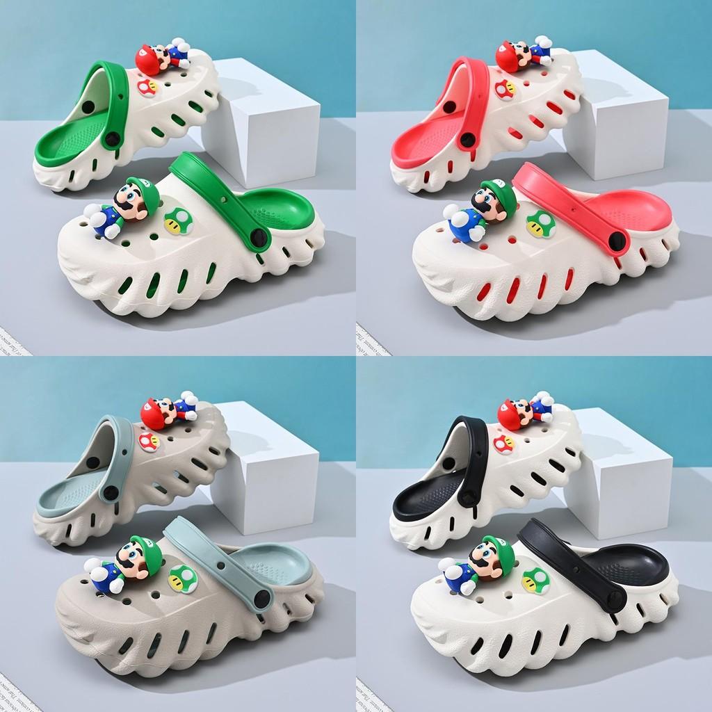 Mario Детские удобные дышащие клоги Летние слипоны для мальчиков и девочек