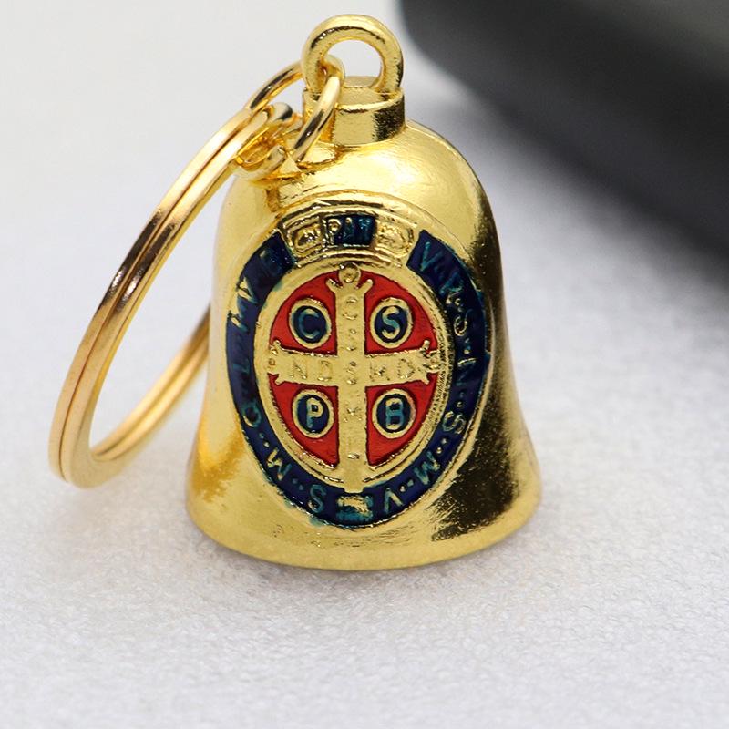 Ретро Металлический Брелок для Ключей с Подвеской-Колокольчиком - Украшение для Автомобиля и Сумки