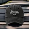 Винтажная Бейсболка Регулируемая Посадка Легкая Дышащая С Принтом LEHMAN BROTHERS Идеальна для Отдыха на Свежем Воздухе