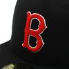 Кепка Newera 59FIFTY 70808783 NER35C7098 MLB Boston Red Sox BOS Черный Черный 7 НАШИВКА СБОКУ ПОД КОЗЫРЬКОМ ONSPOTZ Изготовленная на заказ кепка Gokyu Fifty Stylish Street