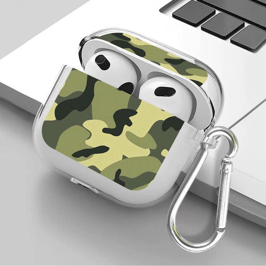 Камуфляжный чехол для Airpods 1 Pro3 Pro Pro2 2 4 3 Прозрачные чехлы-накладки для наушников