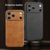 Luxury High-end Leather Case for iPhone 17 Pro Max 16 Pro 16e 15 14 Plus 13 12 11 XS XR X 7 8 Lens Protection Mobile Phone Cover