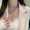 316L Stainless Steel Zircon Transshipment Harbor Style Necklace Fashion Ladies Clavicle Necklace Jewelry Accessories Gift