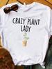 Women Lady T Shirt Crazy Plant Printed Tshirt Ladies Short Sleeve Loose Tee Shirt Women Female Tops Clothes Graphic T-shirt