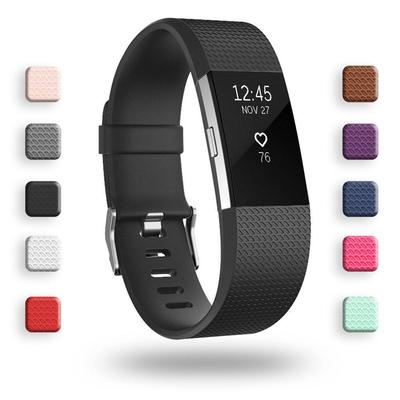 Fitbit Charge 2 Клетчатый узор TPE Спортивный сменный ремешок на запястье