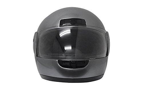 Bike Parts Center Motorcycle Helmet, Full Face, Gunmetal, Free Size (57cm-60cm) 7307