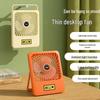 Ultra-thin Rechargeable Desktop & Hanging Silent Fan for Students & Office