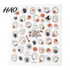 Ghost Nail Decorations Halloween Art Stickers, Black Cat Pumpkin Wreath Adhesive Decals Easy Application Stickers for Manicure Decoration, DIY