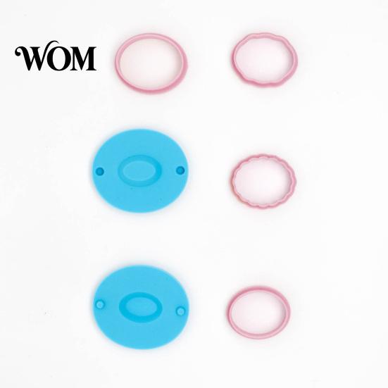 Silicone Tray Base Molds 12Pcs Mini Plate Clay Molds, Earring with Positioning Base, Multi?Shape Polymer Craft Supplies Cutters for DIY Earring,