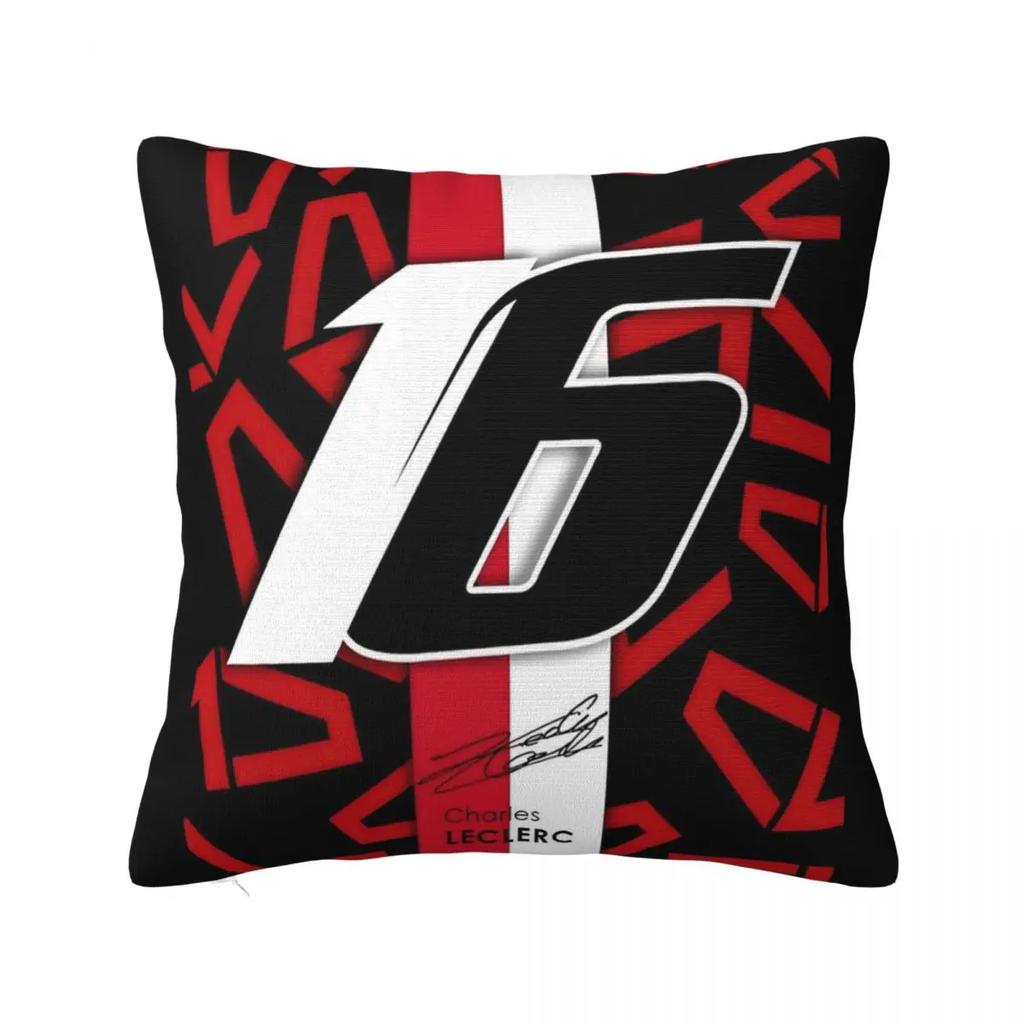 Charles Leclerc Poster 16 Racing Car Pillowcase Soft Fabric Cushion Cover Decoration Throw Pillow Case Cover Home Square 40X40cm