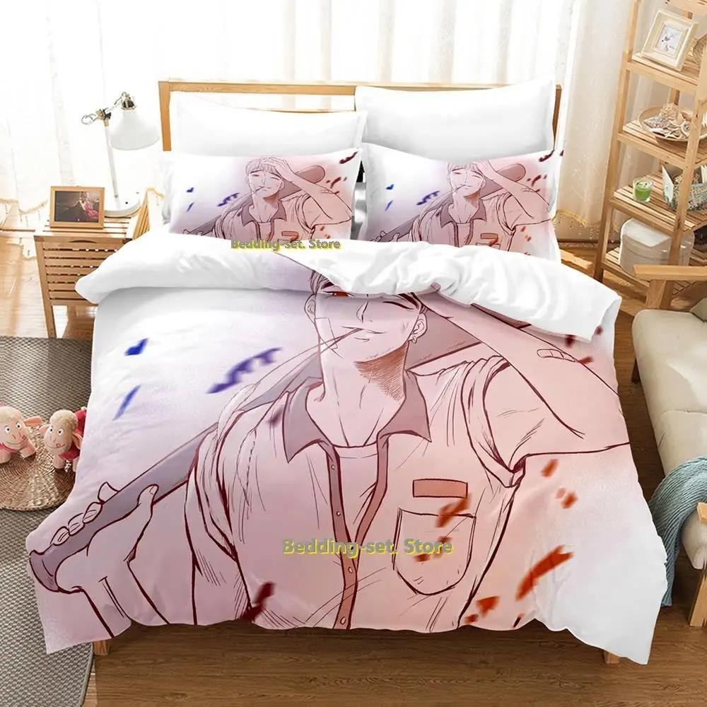 Новый комплект постельного белья Bj Alex, односпальная кровать, двуспальная кровать размера «king-size», комплект постельного белья для взрослых и детей, комплект простыней с 3D-принтом в стиле аниме