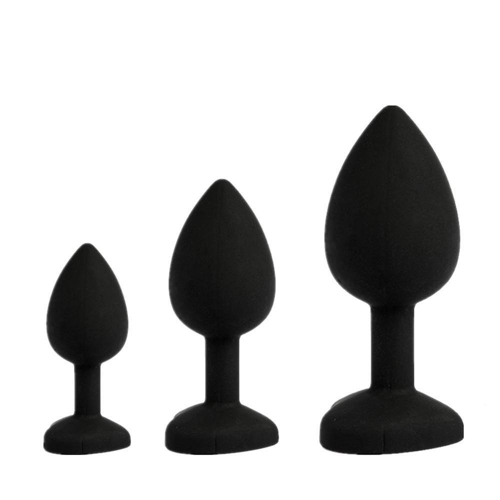 Силиконовые анальные пробки унисекс, ювелирные изделия с кристаллами, анальные пробки с сильной присоской, наборы для расширения ануса