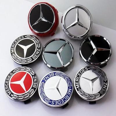 BTH1 C200 E200 Для Mercedes Benz 4 шт. 75 мм Колпачки ступицы колеса автомобиля Для Mercedes Benz B/C/E/S A-Class C200L GLC300 GLK260 CLA GLA Acces