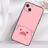 Cartoon Pig Phone Case For iPhone 14 13 12 11 15 Pro Max Plus Mini 7 8 SE 2020 X XR XS Max Soft Cover