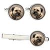 Border Terrier - cufflinks and tie with your photo, a suit decoration, men's jewelry from the Art-Dog brand.