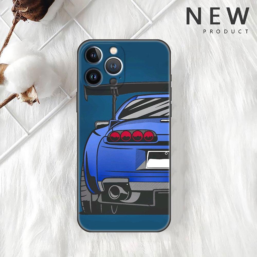 Чехол для Apple iPhone 11 13 12 14 Pro 7 Plus XR X XS Max 6 6S 13Pro SE 2022, силиконовый чехол для телефона, японский JDM, спортивные автомобили, комиксы