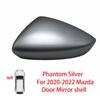 Protective Cover Door Mirror Shell For Mazda 3 Axela    Red Black White Gray Silver Car Rearview Accessories Replace