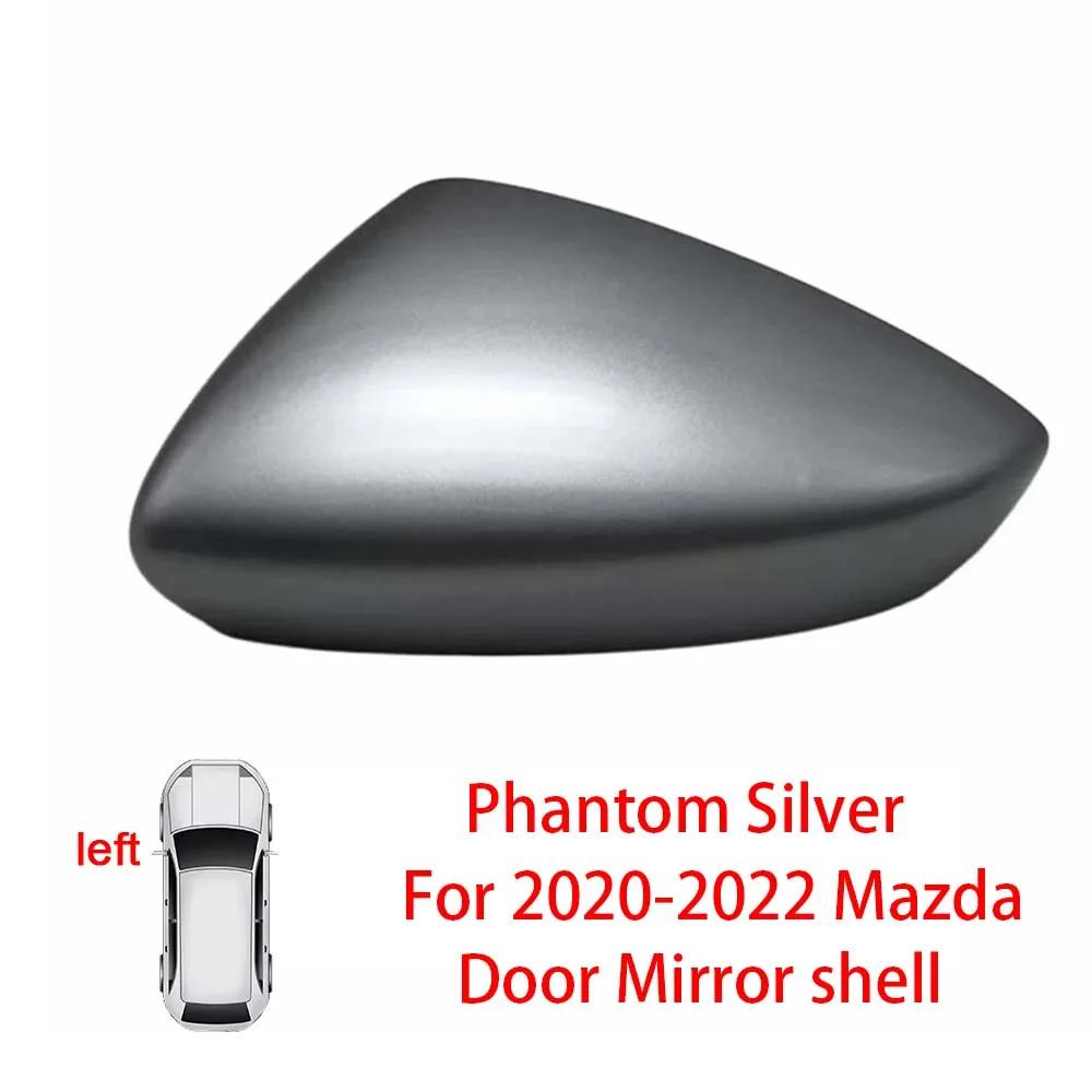 Protective Cover Door Mirror Shell For Mazda 3 Axela Red Black White Gray Silver Car Rearview Accessories Replace