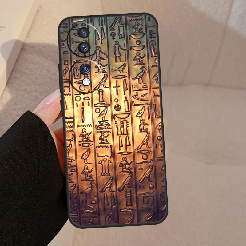 Египетские Иероглифы Для Honor Magic 8 Pro 6 5 7 Lite Чехол Для Honor 400 200 90 70 50 X8c X8b X9a X9b X9c X9d Win