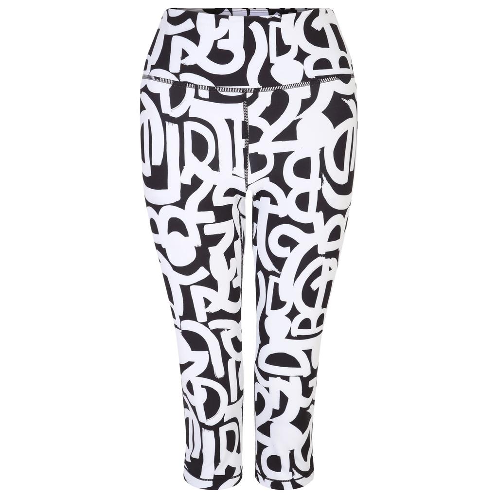 Womens/Ladies Influential Graffiti 3/4 Leggings