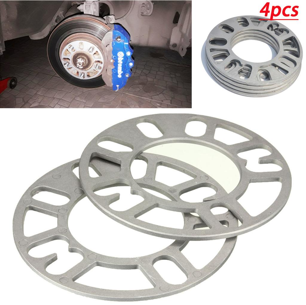 4X Серебристый Сплав Алюминий Автомобиль Авто Колесные Проставки Адаптер Шайбы Пластина 4/5 Шпильки 5Мм