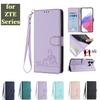 6-Color PU Leather Phone Wallet Case with Cat-and-Mouse Pattern Case for ZTE Axon 60,Blade A35,A55,nubia Focus Pro,Blade V70,V40s,A73,A52...