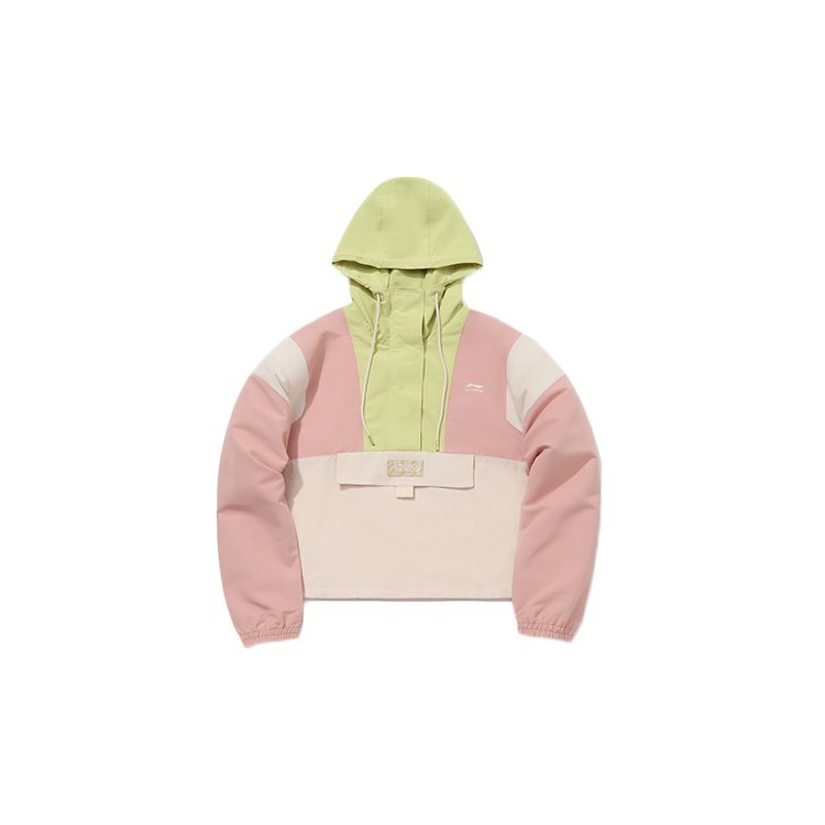 Li Ning Fashion Series свободная спортивная куртка женская куртка Fog-Pink AFDQ274-1