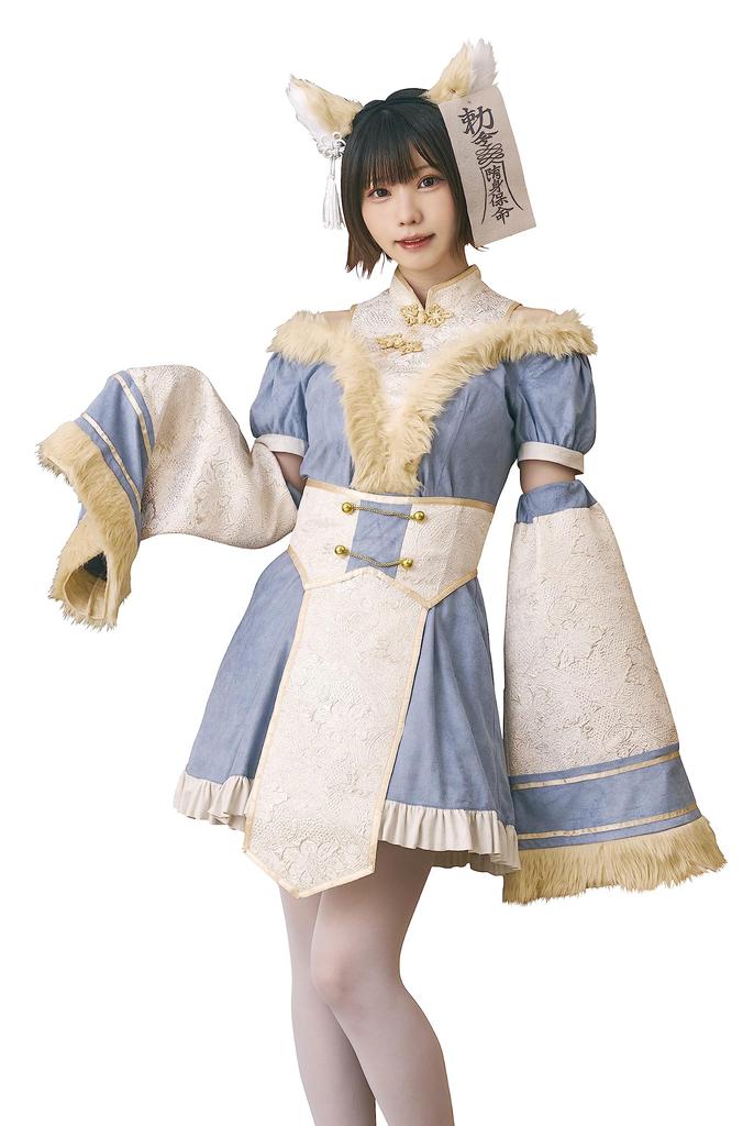 Костюм Лисы-Цзянши Clearstone Dusty Confi на Хэллоуин для женщин, синий