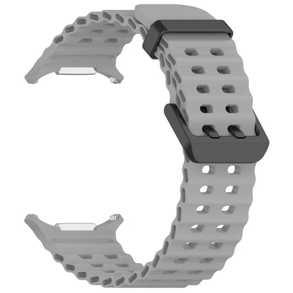 Спортивный силиконовый ремешок для Samsung Galaxy Watch Ultra Band Часы 7 Ultra 47 мм Запасной браслет Correa SM-L705 Дышащий ремешок