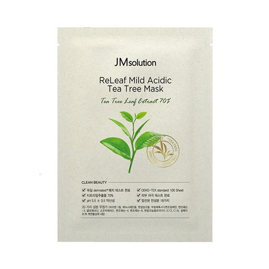JM Solution Relief Mildly Acidic Tea Tree Mask (10 sheets)