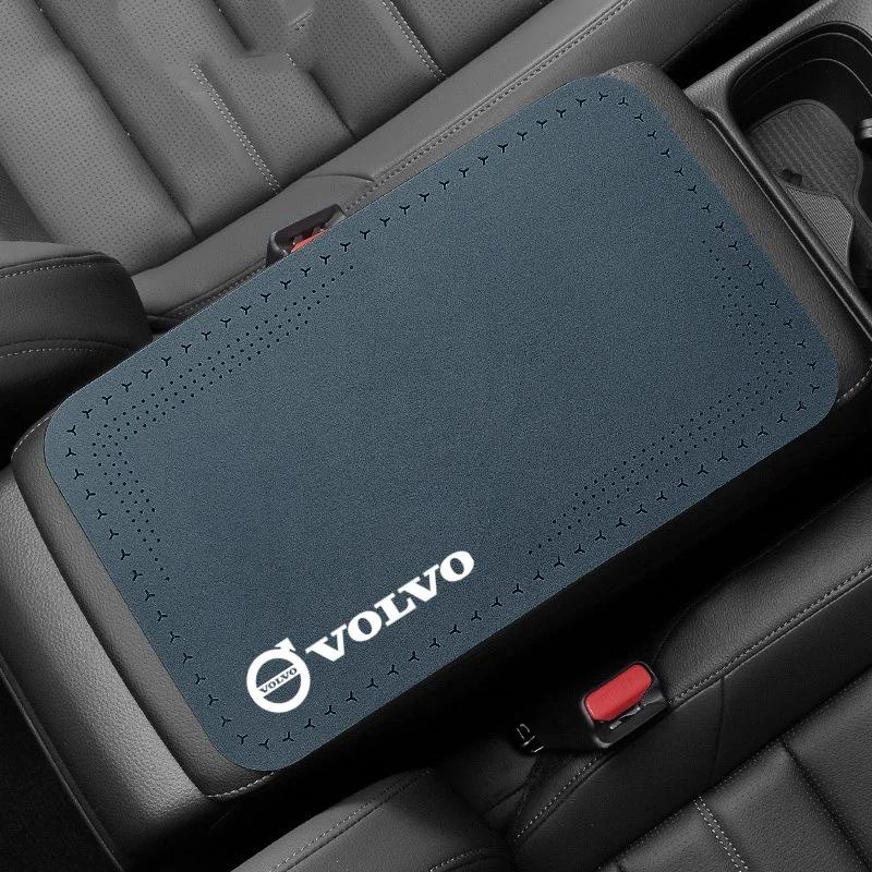 Накладка на подлокотник автомобиля, защитная подушка на крышку центральной консоли для Volvo V60 V40 XC90 S60 XC60 EM90 V50 V70 S90 XC40 S80 T6 V90 EX30