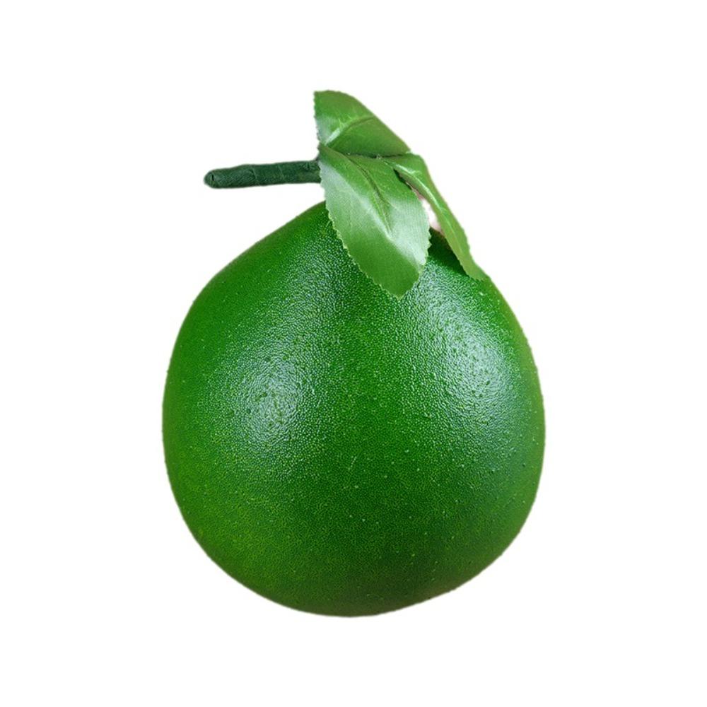 Yellow/Green Fake Grapefruit Lifelike Artificial Fruit Pomelo Fruit Ornament Cabinet Photography