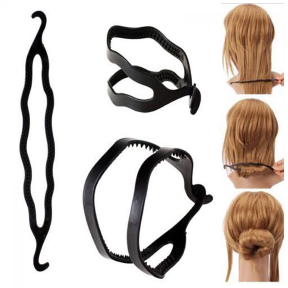 Braid Black Magic Bun Maker Styling Clip Stick Hair Twist