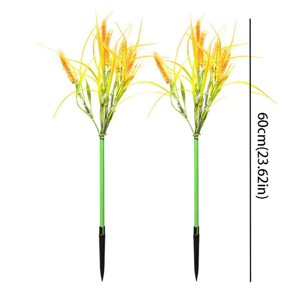 Светодиодный светильник на солнечной батарее, монтируемый на грунт, светильник-колышек в виде колоса пшеницы, светильник на солнечной батарее, садовое освещение