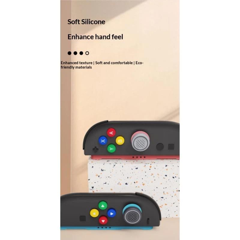 Колпачки на стики для контроллера Switch 2, цветные силиконовые колпачки для аксессуаров ручки Switch 2