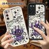 Phone case: 2D flat, suitable for Samsung Galaxy A34 A35 M05 M06 S20 S22 S21 FE Plus 5G protective case, purple monster, perfect Christmas and Hallowe