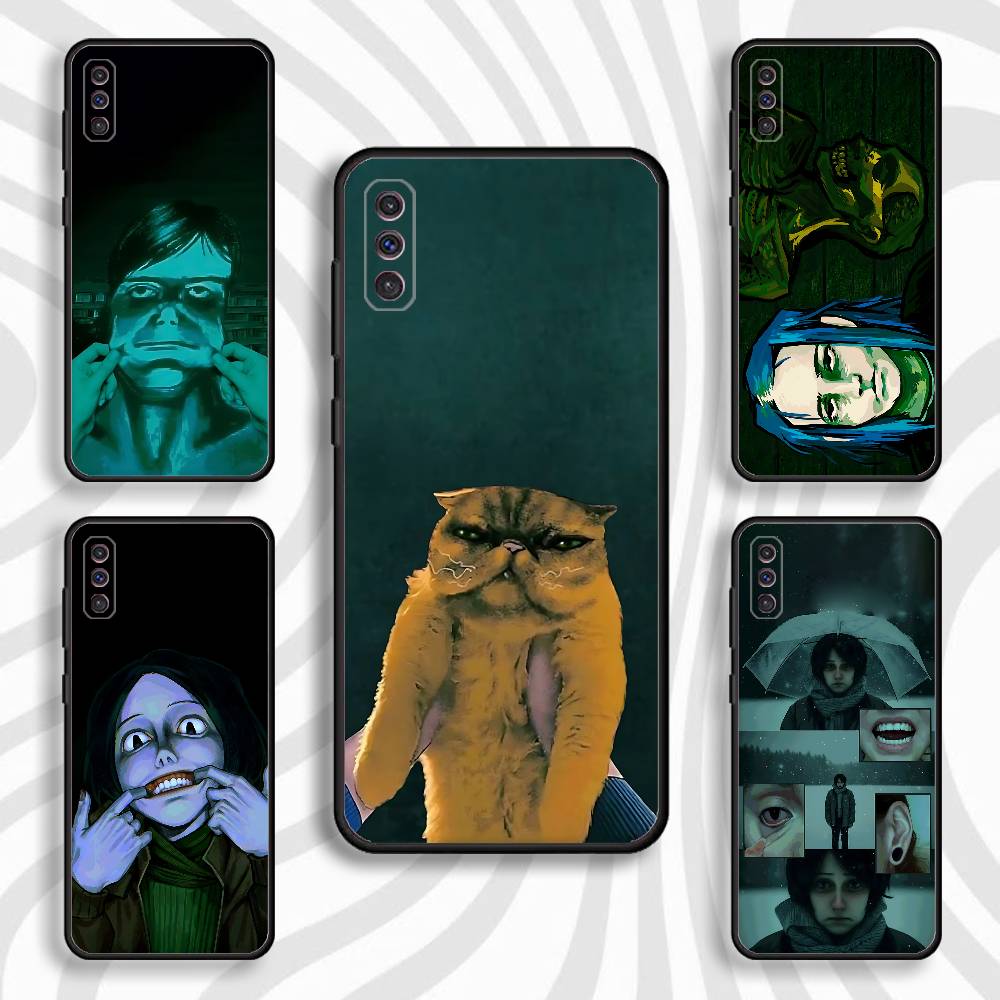 Нет, я не человек Чехол для телефона Samsung S10, S21, FE, S21, Note 20, S26, S25, S24, S23, Ultra, S9, S22, Plus Мягкий Черный