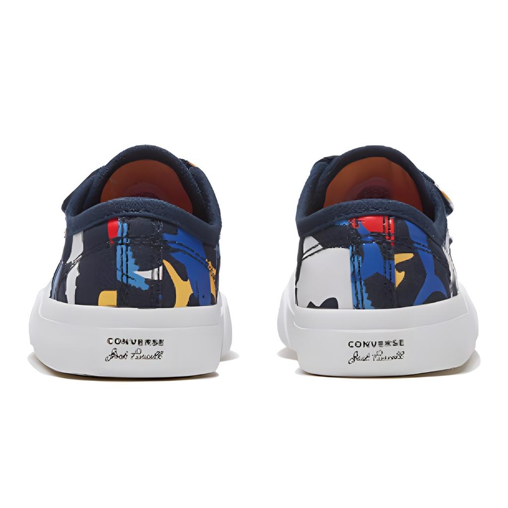 Converse Кеды Jack Purcell Low Top для малышей и детей ясельного возраста, черные с синим, для младенцев и детей ясельного возраста