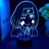 Аниме Наруто Нохара Рин 3D светодиодный ночник 7 цветов прикроватная лампа для дома, декора для детской спальни, настольная лампа, рождественские подарки