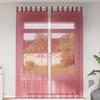 VidaXL Voile Curtains with Loops 2 Pcs Burgundy Red 140x260 Cm, Net Curtain, Sheer Curtain, Window Voile, 4102340