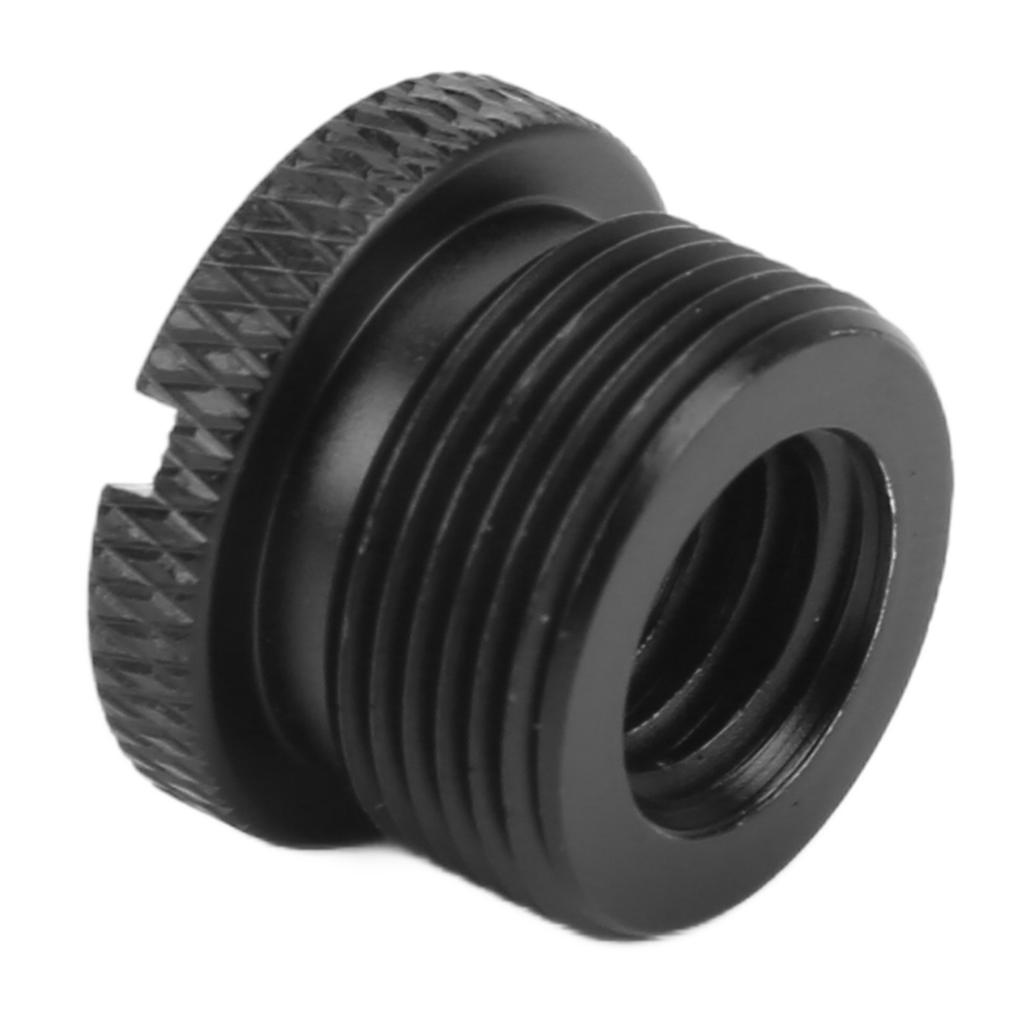 Адаптер резьбы для микрофонной стойки 3/8 дюйма внутренняя резьба на 5/8 дюйма наружная резьба Адаптер с винтомЧерный F19A